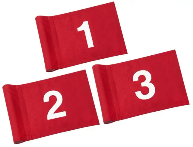 KINGTOP Numbered Mini Golf Flags with Sleeve, 6 x 8 in, 420D Nylon product image