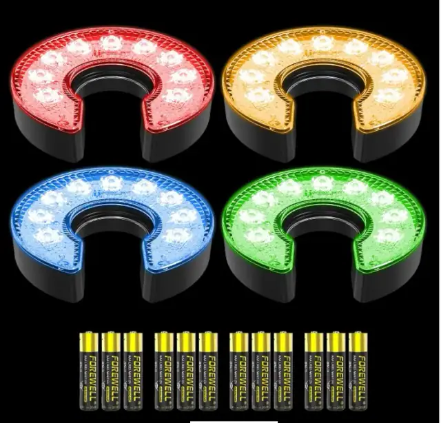 KINGTOP Battery-Operated LED Golf Hole Lights, C-Shape product image